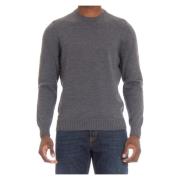 Drumohr Round-neck Knitwear Gray, Herr