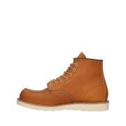 Red Wing Shoes Klassiska Moc 6 tum Vattentäta Läderskor Brown, Herr