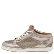 Jimmy Choo Pre-owned Pre-owned Laeder sneakers Yellow, Dam