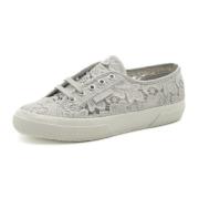 Superga Macrame Grå Silver Elfenben Sneakers Gray, Dam