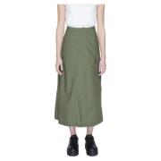 Blauer Maxi Skirts Green, Dam