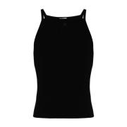 Courrèges Sleeveless Tops Black, Herr