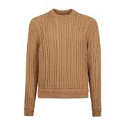 Bally Round-neck Knitwear Brown, Herr