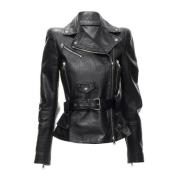 Alexander McQueen Laeder ytterklder Black, Dam