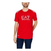 Emporio Armani EA7 T-Shirts Red, Herr