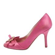 Dior Vintage Pre-owned Satin klackskor Pink, Dam