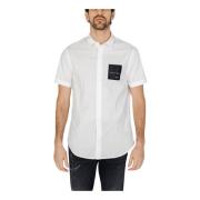 Armani Exchange Short Sleeve Shirts White, Herr