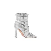 Aquazzura Pre-owned Pre-owned Laeder stvlar Gray, Dam