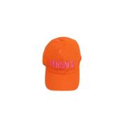 Versace Pre-owned Pre-owned Polyester hattar-och-kepsar Orange, Dam