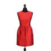 Valentino Vintage Pre-owned Polyester klnningar Red, Dam