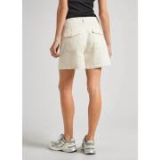 Pepe Jeans Short Shorts Beige, Dam