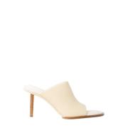 Jacquemus Tidlös Glamour Klackmules Beige, Dam