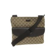 Gucci Vintage Pre-owned Canvas gucci-vskor Beige, Dam