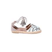 Aquazzura Pre-owned Pre-owned Canvas lgskor Multicolor, Dam