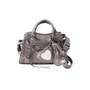 Balenciaga Vintage Pre-owned Laeder handvskor Gray, Dam