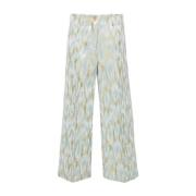 Erika Cavallini Wide Trousers Multicolor, Dam