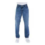 Edwin Straight Jeans Blue, Herr