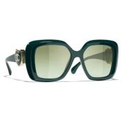 Chanel Sunglasses Green, Unisex