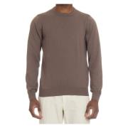 Gran Sasso Round-neck Knitwear Brown, Herr