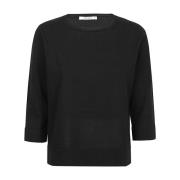 Kangra Round-neck Knitwear Black, Dam