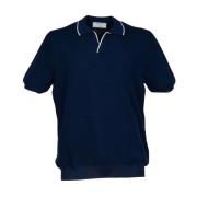 Gran Sasso Polo Shirts Blue, Herr