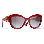 Chanel Sunglasses Red, Unisex