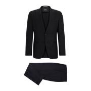 Hugo Boss Single Breasted Suits Black, Herr