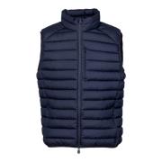 Save The Duck Quiltad ärmlös hög hals gilet Blue, Herr