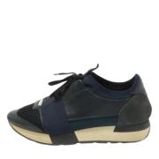 Balenciaga Vintage Pre-owned Laeder sneakers Blue, Dam