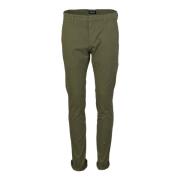 Dondup Stretch bomull gabardine Gaubert byxor Green, Herr