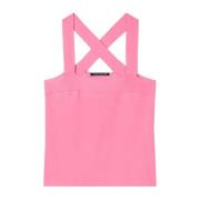 Luisa Cerano Sleeveless Tops Pink, Dam