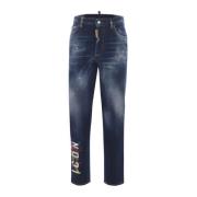 Dsquared2 Regular Fit Blå Jeans Blue, Dam