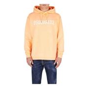 Dsquared2 Trendiga Sweaters Kollektion Orange, Herr