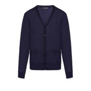 Dolce & Gabbana Sidens cardigan Blue, Herr