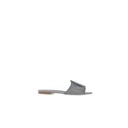 Carolina Herrera Kristall Silver Strand Sandaler Multicolor, Dam