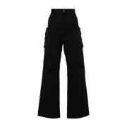 Rick Owens Wide Trousers Black, Herr