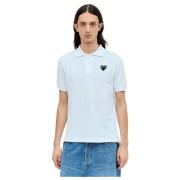 Comme des Garçons Play Polo Shirts White, Herr