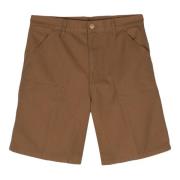 Carhartt Wip Dubbel Knä Short i Hamilton Brun Brown, Herr