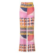 Ba&Sh Wide Trousers Multicolor, Dam