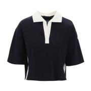 Moncler Polo Shirts Blue, Dam