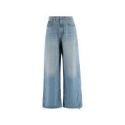 Martine Rose Wide Jeans Blue, Herr