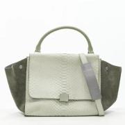 Celine Vintage Pre-owned Laeder handvskor Gray, Dam