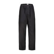 Lemaire Straight Trousers Black, Dam