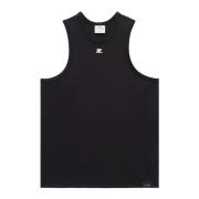 Courrèges Sleeveless Tops Black, Herr