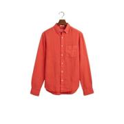 Gant Linne Regular Fit Skjorta Orange, Herr