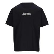 Gcds Svart Graffiti Loose T-Shirt Black, Herr