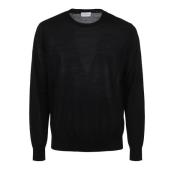 Ballantyne Knitwear Black, Herr