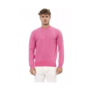 Alpha Studio Rosa Crewneck Sweater Pink, Herr