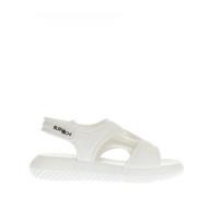 Elena Iachi Sportiga Vita Lädersandaler Ss24 White, Dam