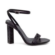 Vic Matié High Heel Sandals Black, Dam